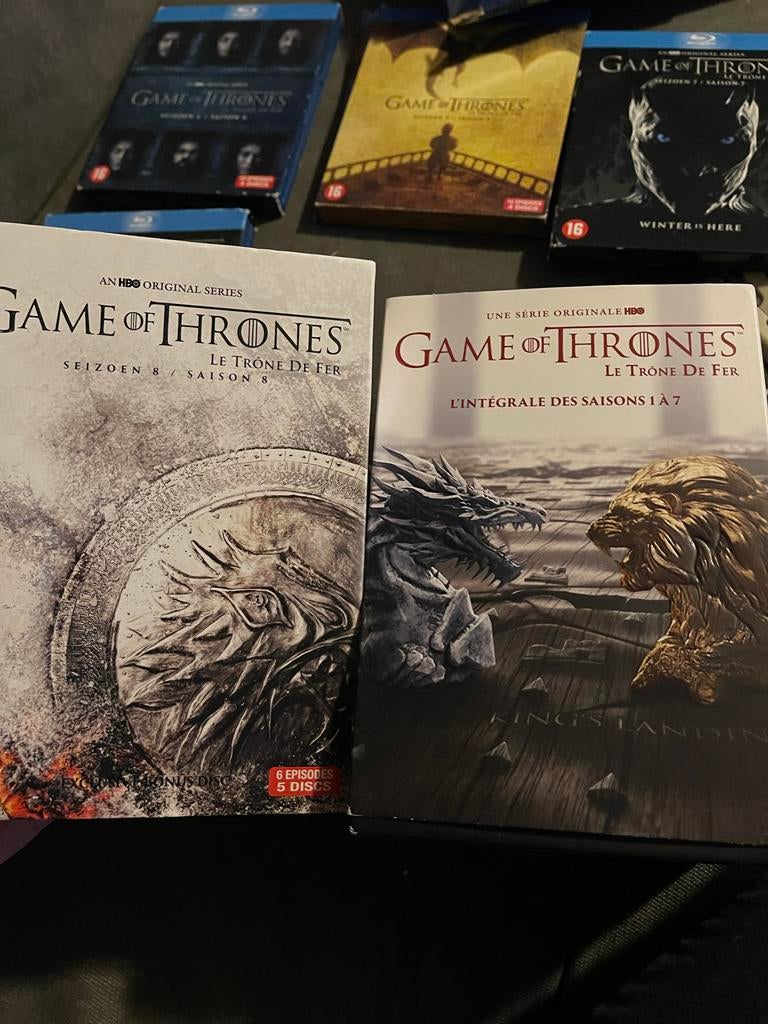 Game of Thrones Seizoen 1-7 (Frans) & Seizoen 8 (Nederlands), Gebruikt, Vanaf 16 jaar, Boxset, Drama