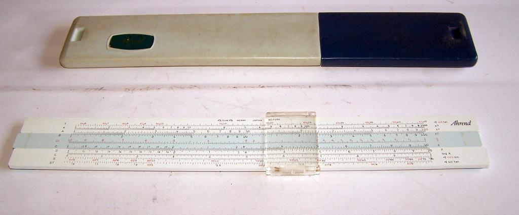 Vintage Sun Hemmi No. P280 rekenlineaal. In Ahrend foudraal., Ophalen of Verzenden