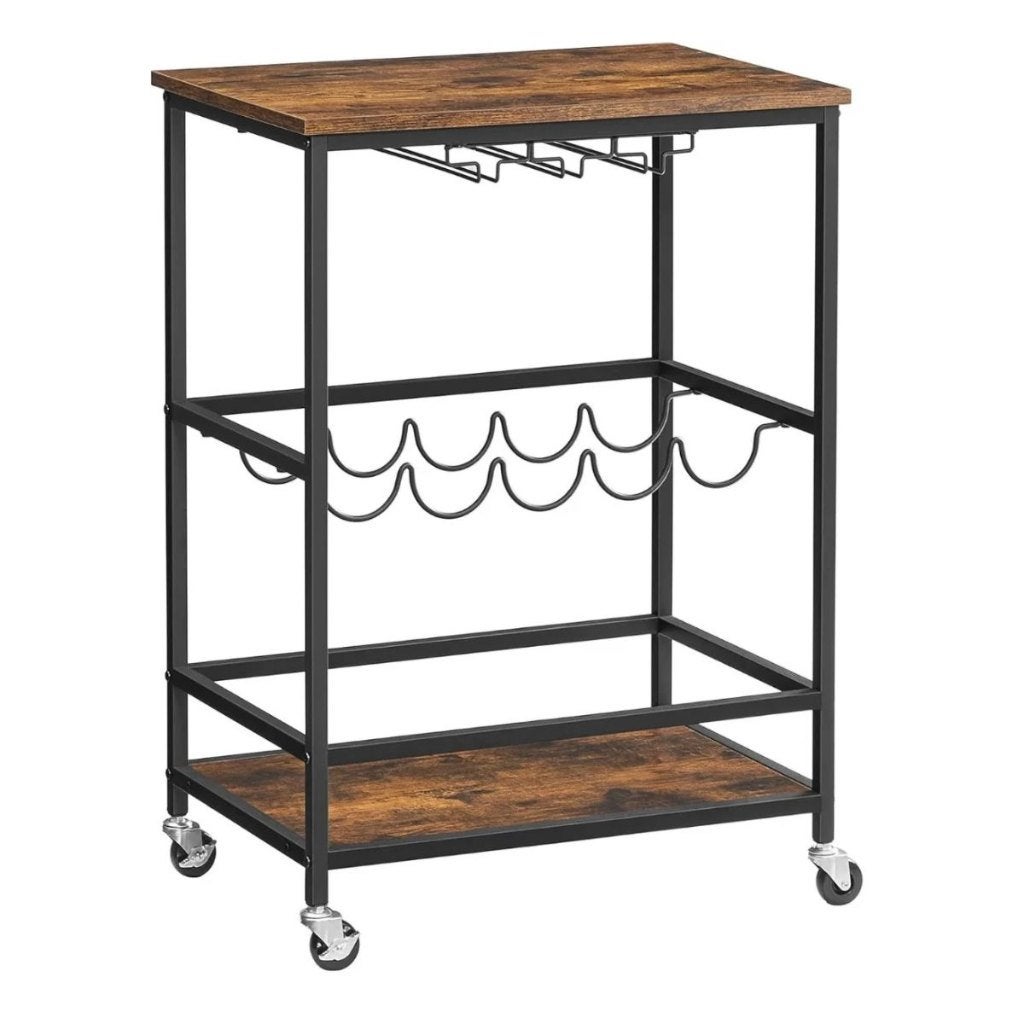 Serveerwagen-barwagen-keukenwagen-40 x 60 x 82 cm, Ophalen of Verzenden, Zo goed als nieuw