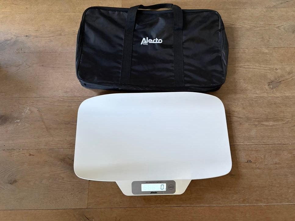 Alecto BC-30 babyweegschaal met draagtas, Ophalen of Verzenden, Zo goed als nieuw