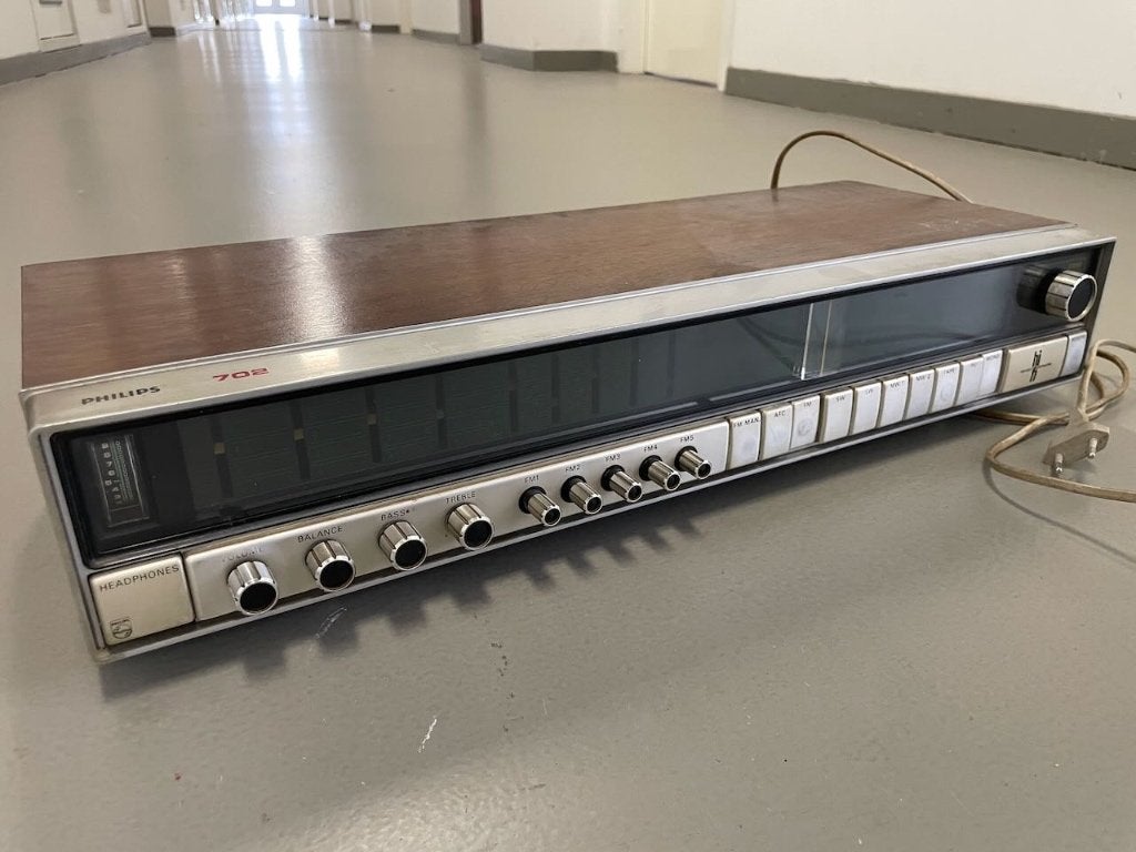 Vintage Philip radio 702, Ophalen, Gebruikt, Radio