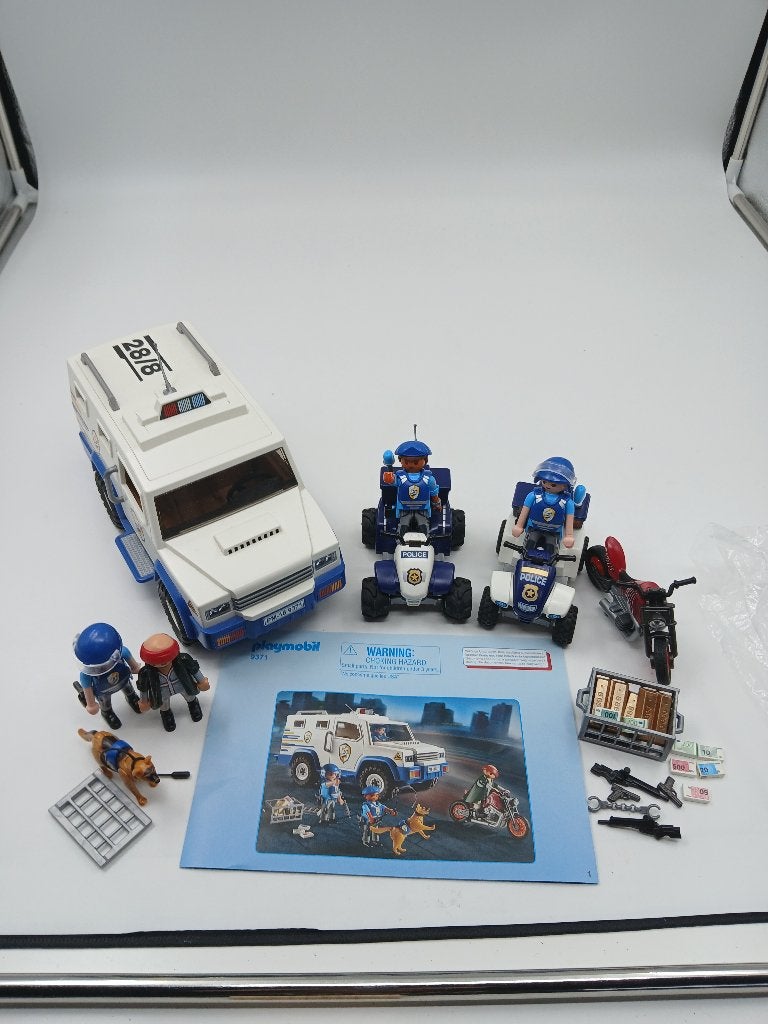 Playmobil 9371 geldtransport, Ophalen of Verzenden, Gebruikt, Complete set