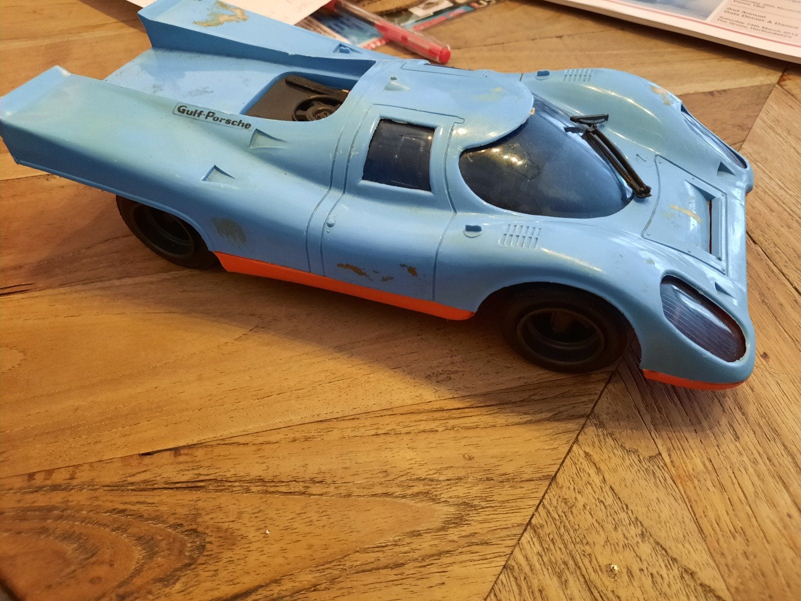Zeldzame Pocher Porsche 917 schaal 1:18, ruim 50 jaar oud, Ophalen of Verzenden