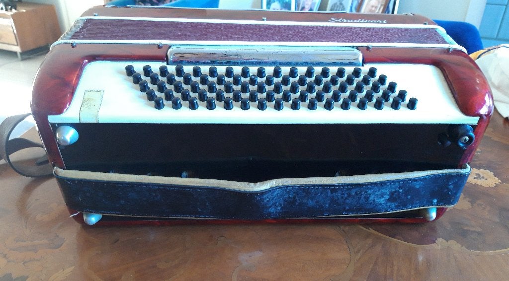 accordeon, Muziek en Instrumenten, Accordeons, Overige merken, Gebruikt, Overige formaten, Met koffer
