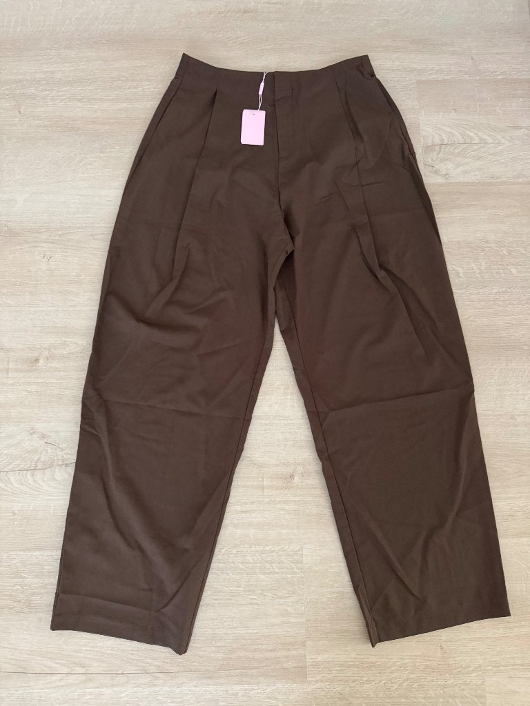 Loavies chique bruine dames pantalon maat L (nieuw), Bruin, Verzenden, Maat 42/44 (L), Nieuw