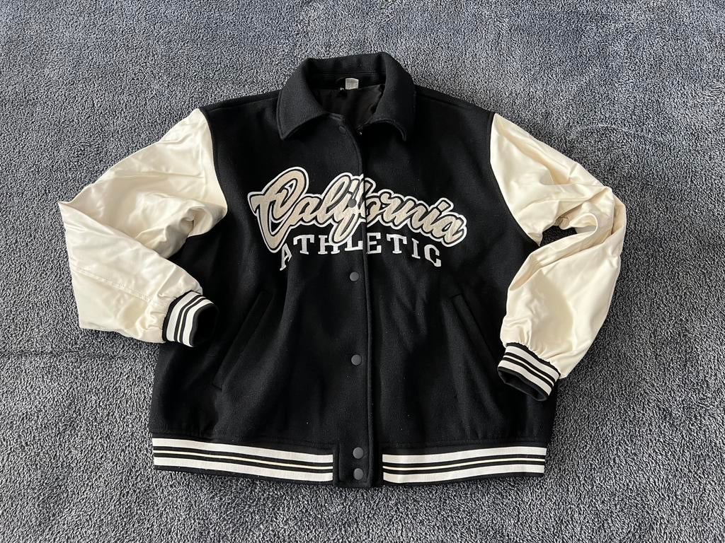 Maat M baseball dames jasje , als nieuw, Ophalen of Verzenden, Zo goed als nieuw, Maat 38/40 (M), Zwart