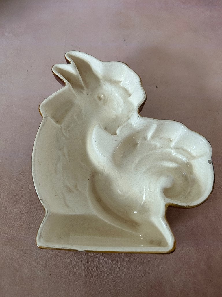Vintage keramische puddingvorm haan Made in Luxembourg, Ophalen of Verzenden