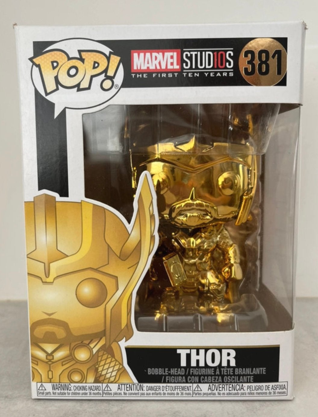 Funko Pop! Thor Gold Chrome #381 – Marvel Studios, Ophalen of Verzenden, Nieuw