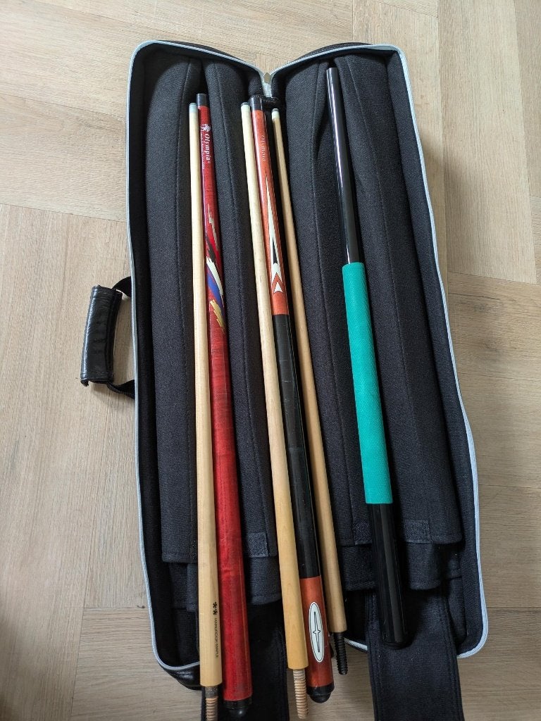 3 Professionele biljartkeuen 100 euro !!!  , Ophalen of Verzenden, Zo goed als nieuw