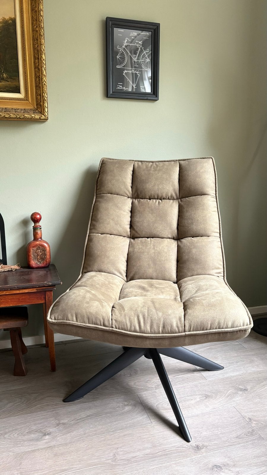 WOOODS Jouke Draai Fauteuil - Nieuw PU Leer, Ophalen, Kunststof, Nieuw, 75 tot 100 cm
