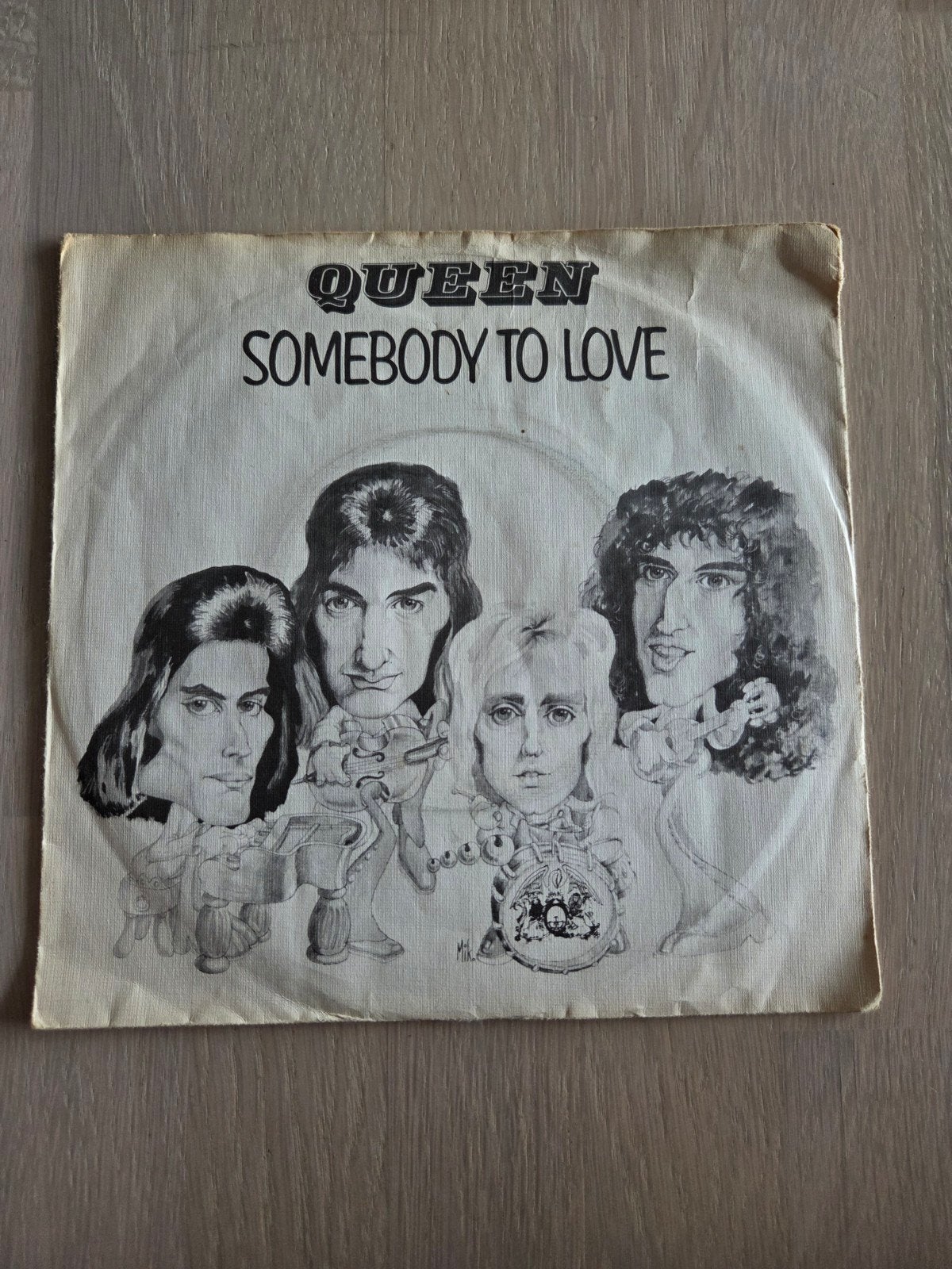 Queen - Somebody to Love (Single, 1976), Gebruikt, Originele persing, 7 inch, Ophalen of Verzenden
