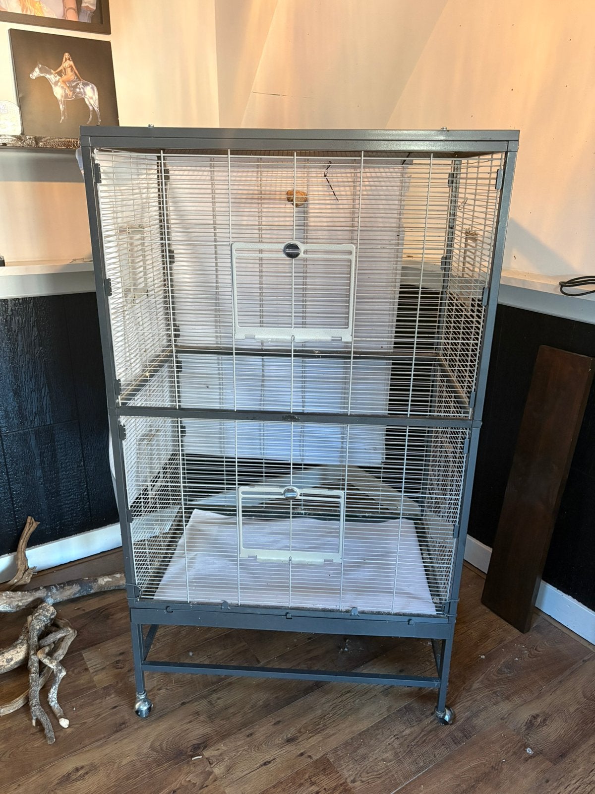Mooie Vogelkooi/voliere vogel papegaai, Ophalen, Gebruikt, Aluminium, Vogelkooi