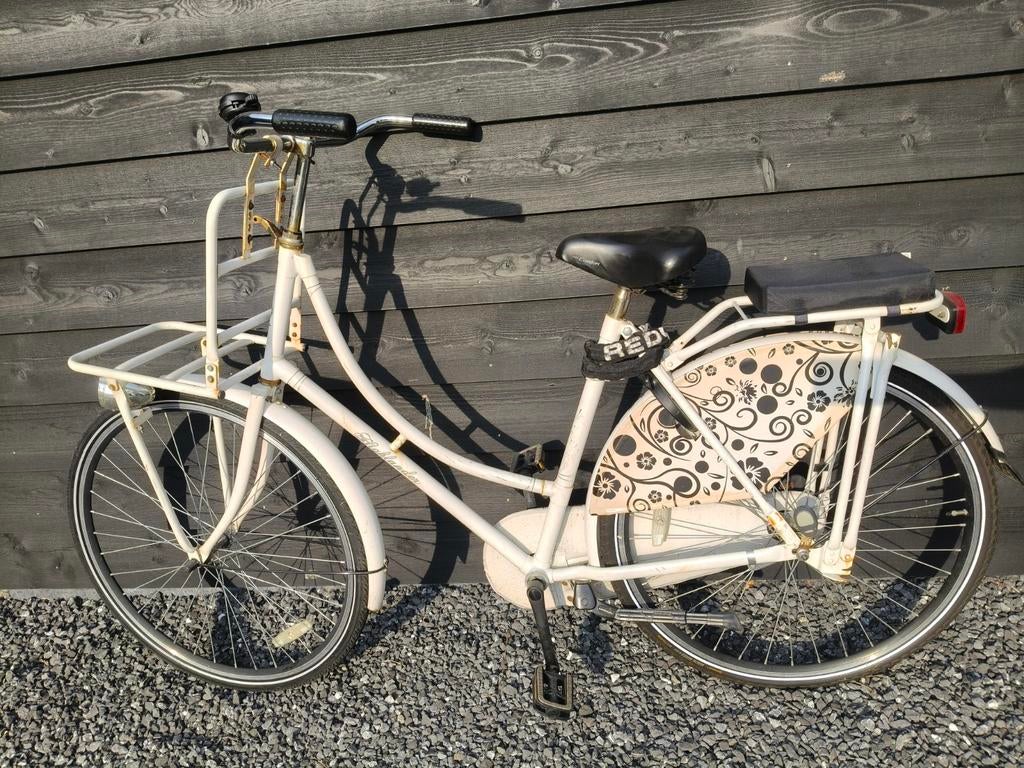 Highlander omafiets - damesfiets - fiets, Fietsen en Brommers, Fietsen | Dames | Omafietsen, Ophalen, Gebruikt, Terugtraprem, Highlander