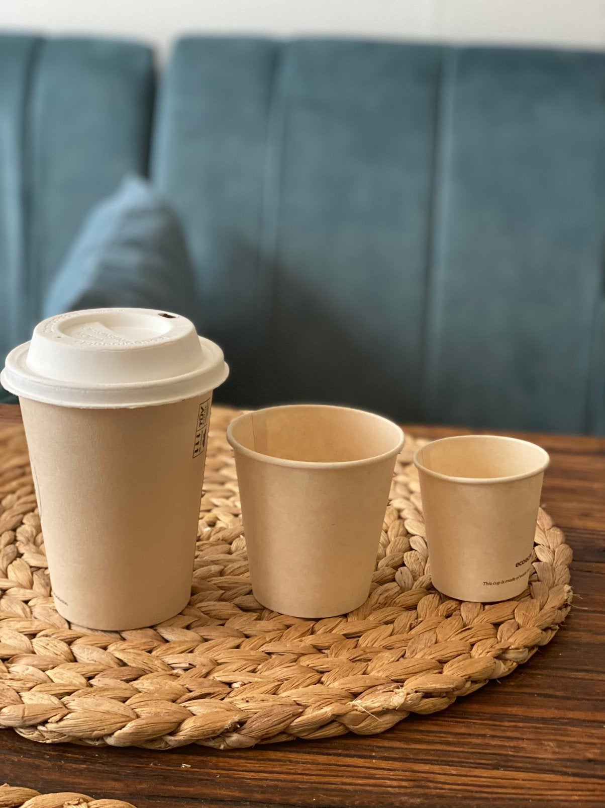 EcoEcho biodegradable koffie to-go bekers + deksels – nieuw, Ophalen, Zo goed als nieuw, Overige stijlen, Overige typen