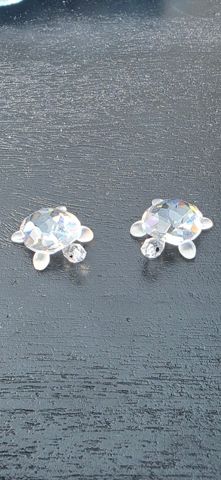Swarovski Schildpad baby's - Set van 2 kristallen beeldjes, Verzamelen, Ophalen, Zo goed als nieuw, Figuurtje