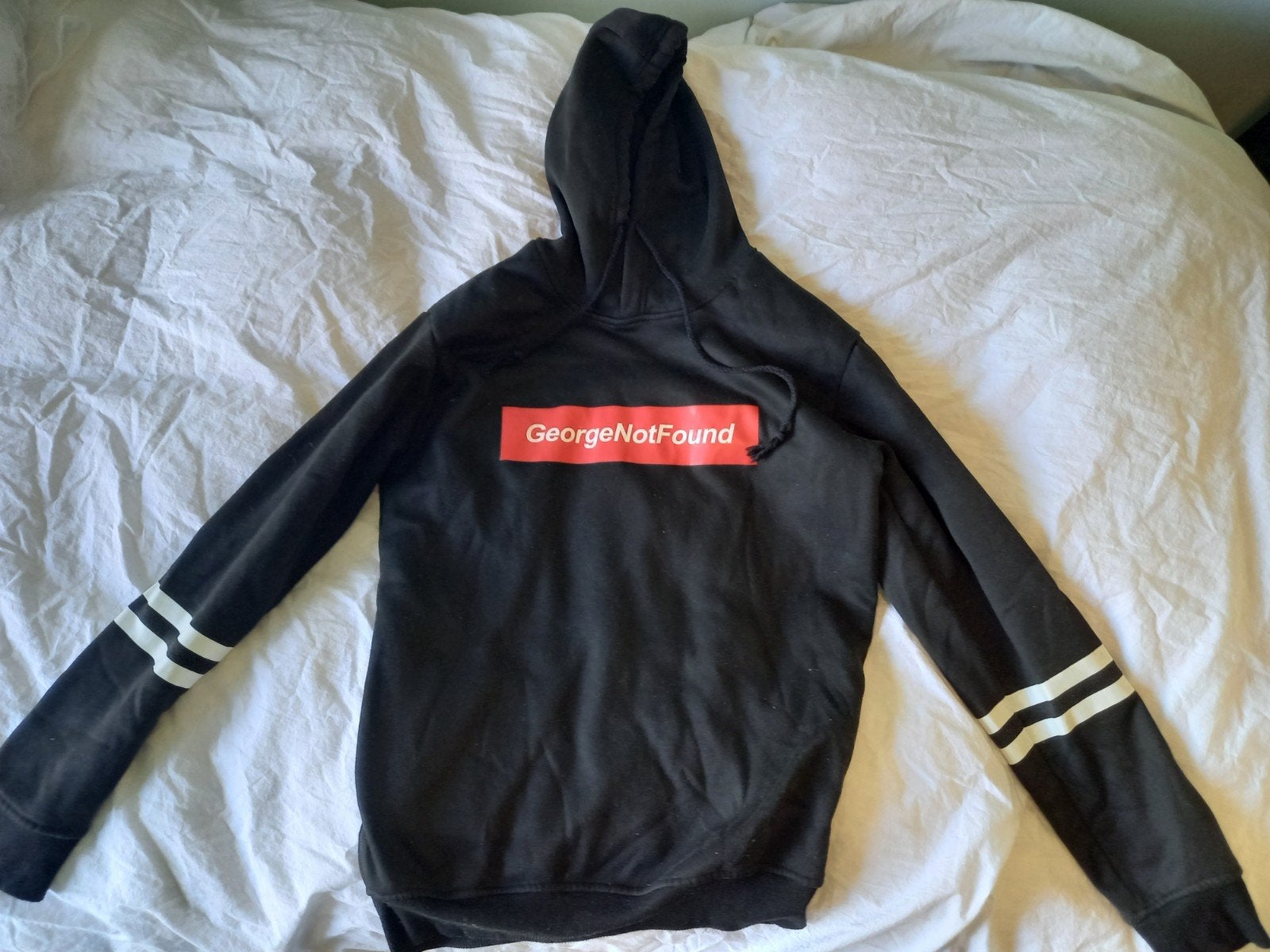 GeorgeNotFound merchandise hoodie, Ophalen of Verzenden, Zo goed als nieuw, Maat 46 (S) of kleiner, Zwart