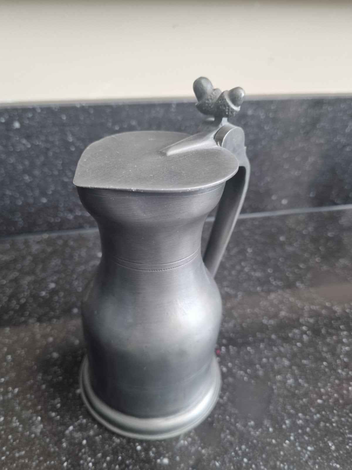 Prachtige Tinnen Eikeltjeskan / Klepkan met ijkmerk, Antiek en Kunst, Ophalen of Verzenden