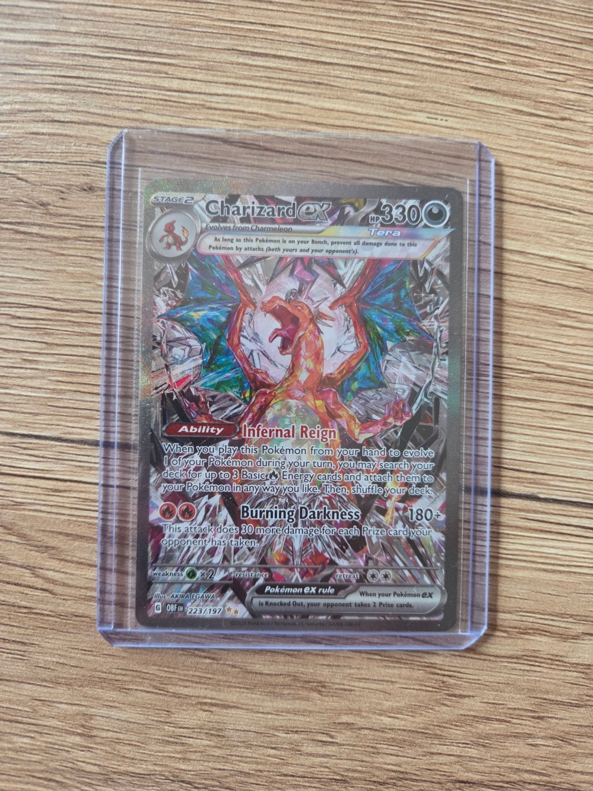 charizard ex OBF 223, Ophalen, Zo goed als nieuw, Losse kaart