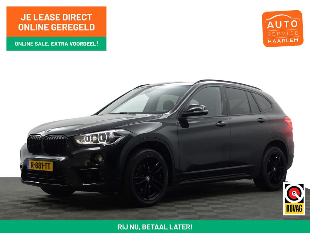 BMW X1 sDrive18i M Sport Aut- Sport leder Interieur, Sfeerve, Gebruikt, Met garantie (alle), Zwart, 3 cilinders