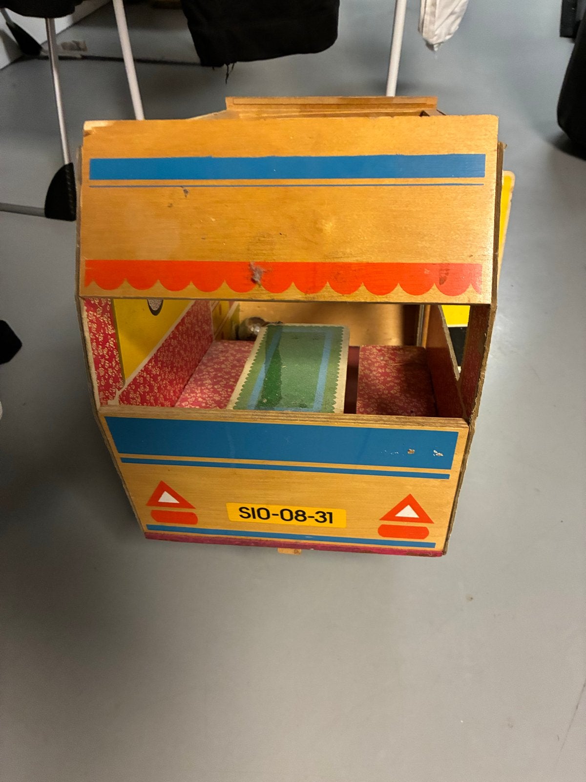 Vintage Barbie / Sindy Caravan - Houten Speelgoed, Ophalen, Gebruikt