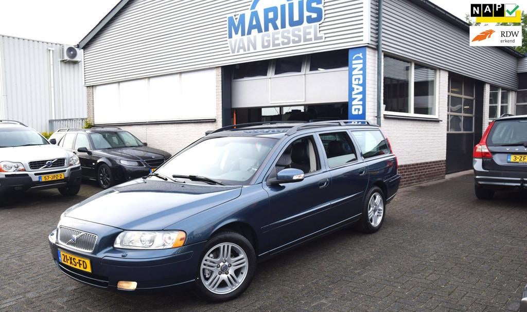 Volvo V70 2.4 automaat Lpg G3 Edition Sport 170 pk, Auto's, Zwart, Blauw, 2435 cc, 170 pk