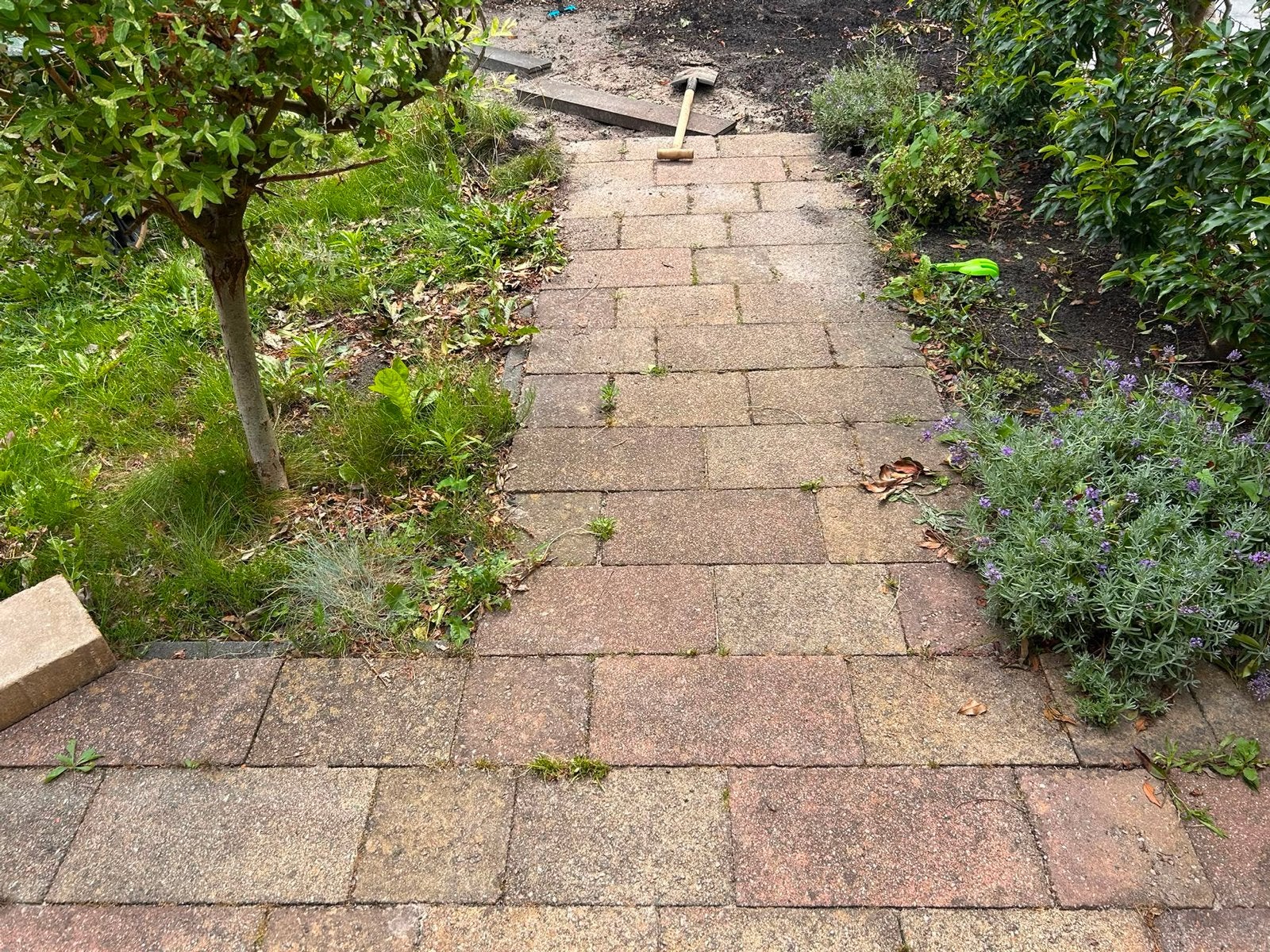 Tuintegels 25 m2 - Gebruikt, Tuin en Terras, Ophalen, Gebruikt, 10 m² of meer, Beton