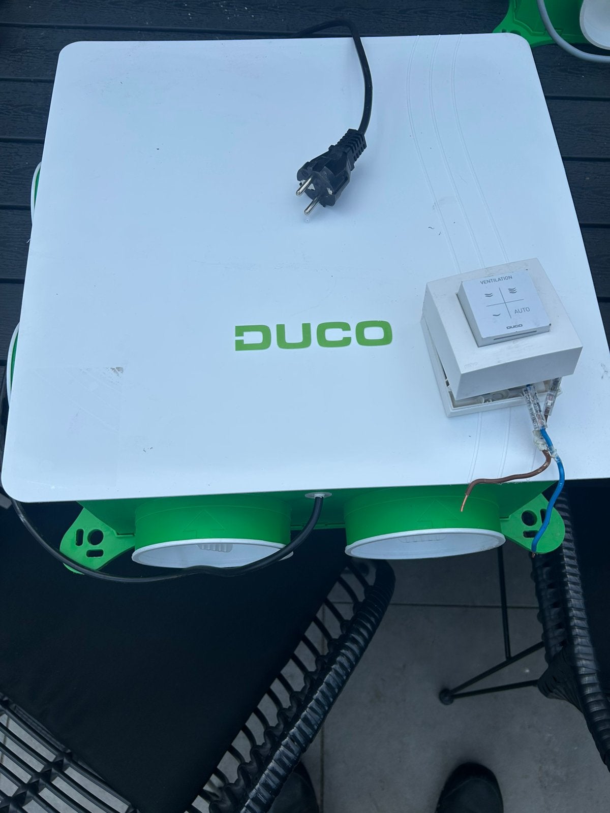 Ducobox silent inclusief vochtsensor en co2 sensor, Ophalen of Verzenden, Zo goed als nieuw, Afzuiger