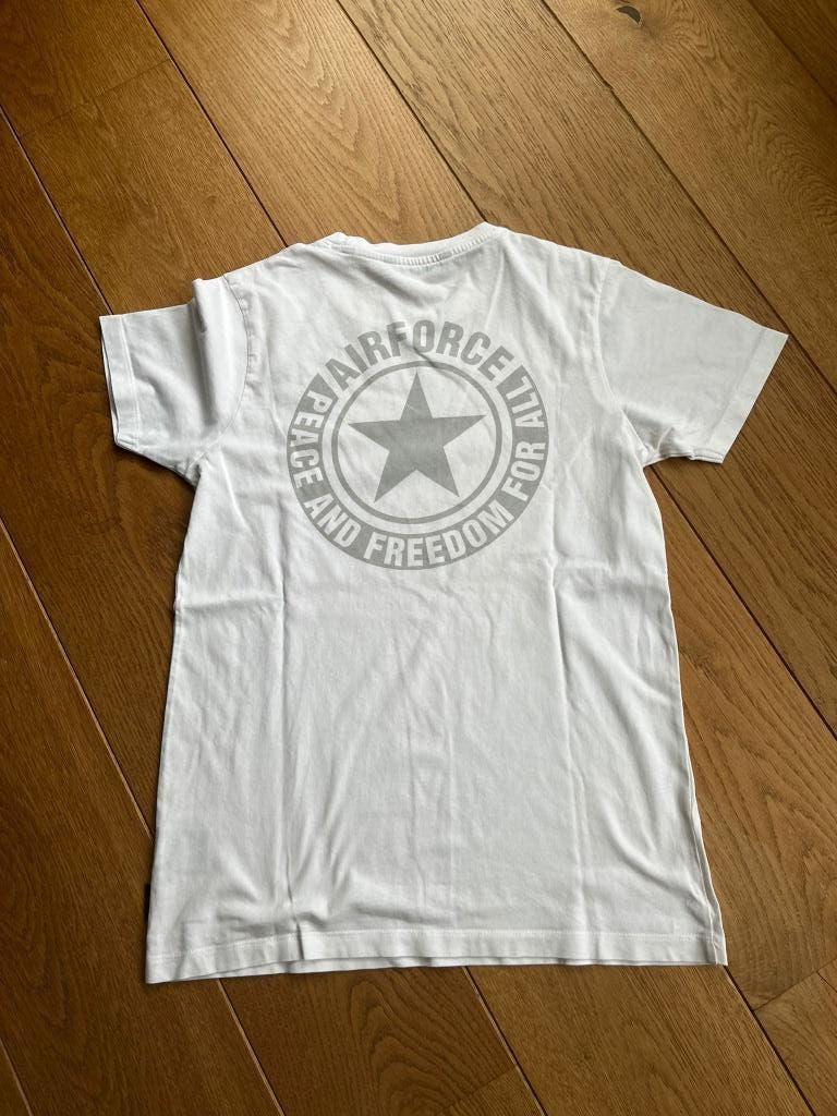 airforce shirt wit maat 164, Kinderen en Baby's, Kinderkleding | Maat 164, Ophalen of Verzenden, Zo goed als nieuw, Shirt of Longsleeve