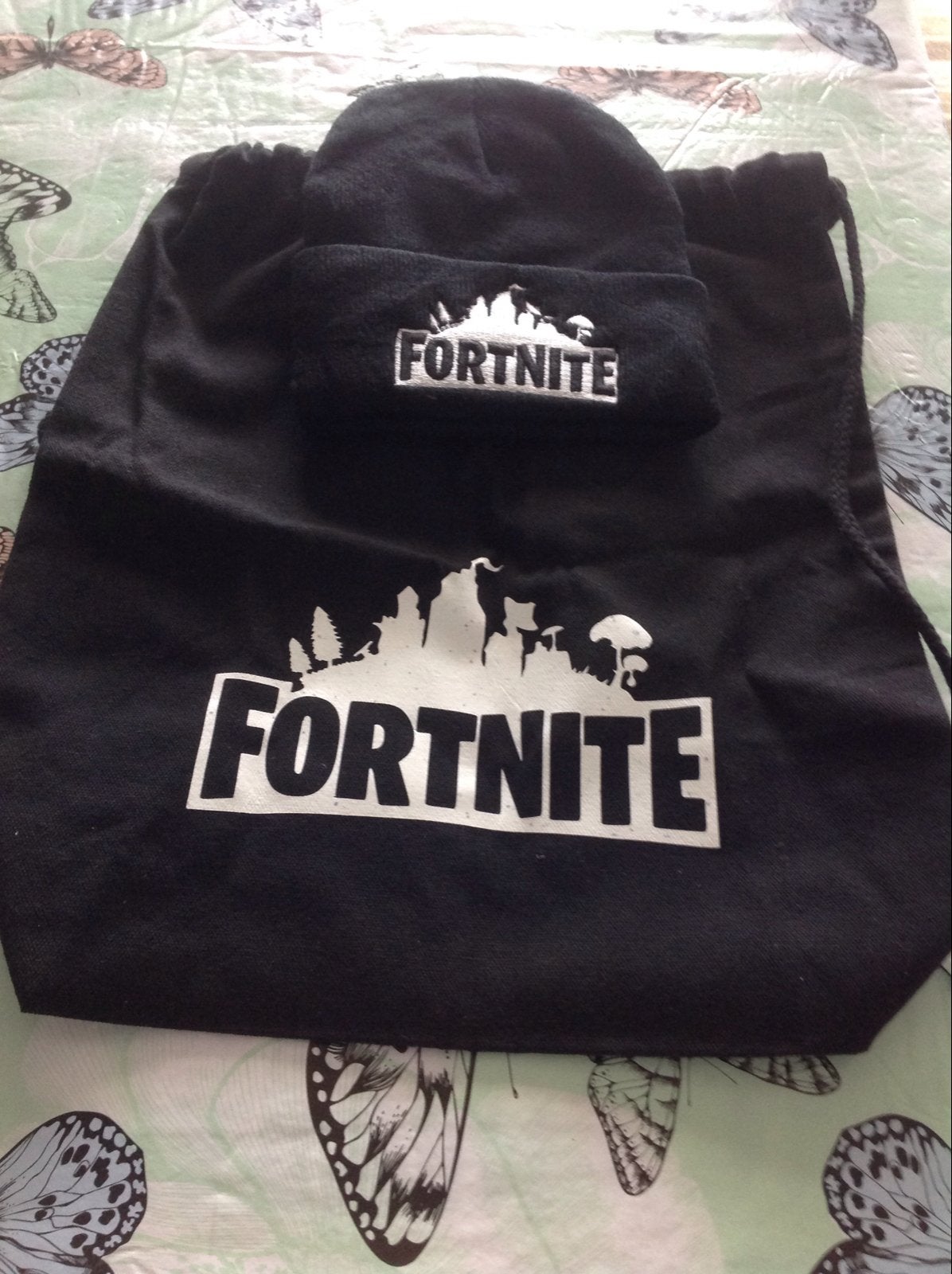 Nieuwe Fortnite rugzak en muts set, Ophalen, Nieuw, Overige maten, Muts