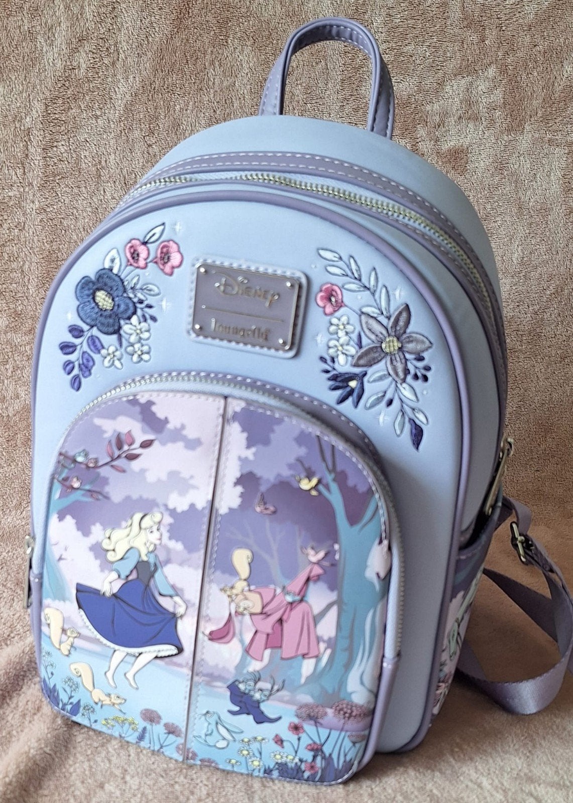 Disney Doornroosje 65th Anniversary Rugzak Loungefly, Sieraden, Tassen en Uiterlijk, Minder dan 30 cm, Disney of Dora, Nieuw, Ophalen of Verzenden