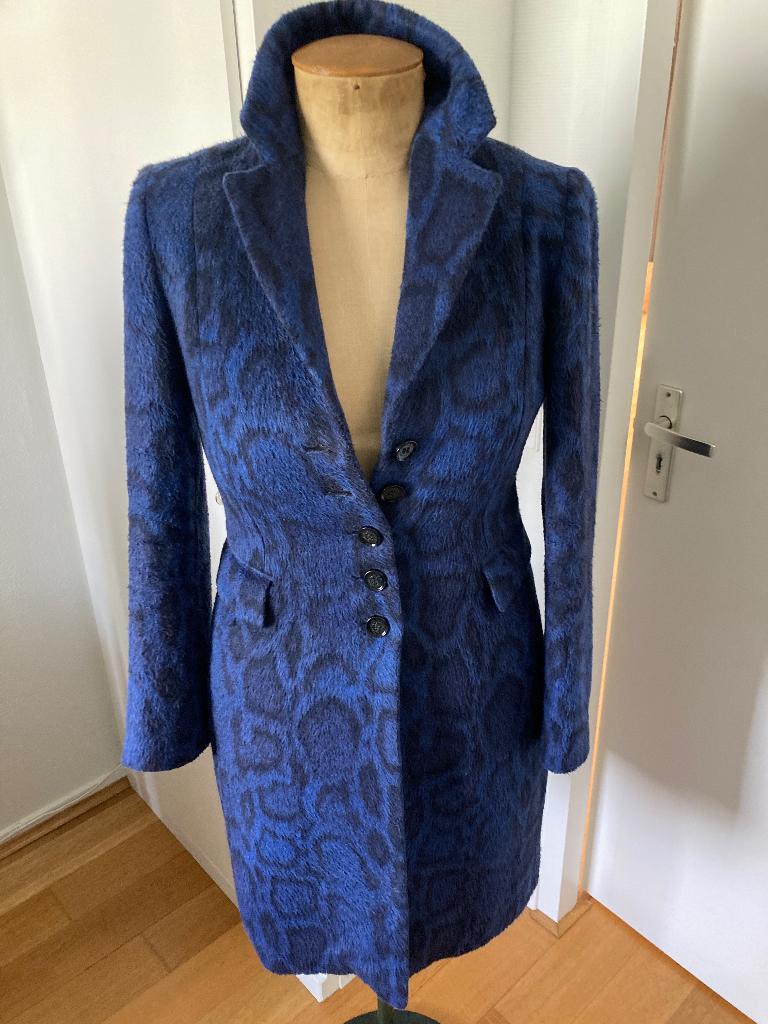 Dames mantel van het merk Maura mt 36/38, Ophalen, Blauw, Maat 36 (S), Gedragen