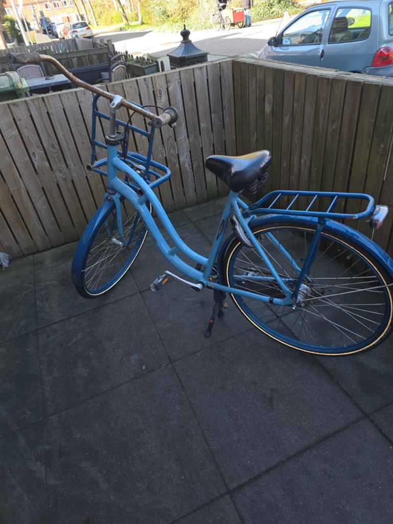 damesfiets, Ophalen, Gebruikt