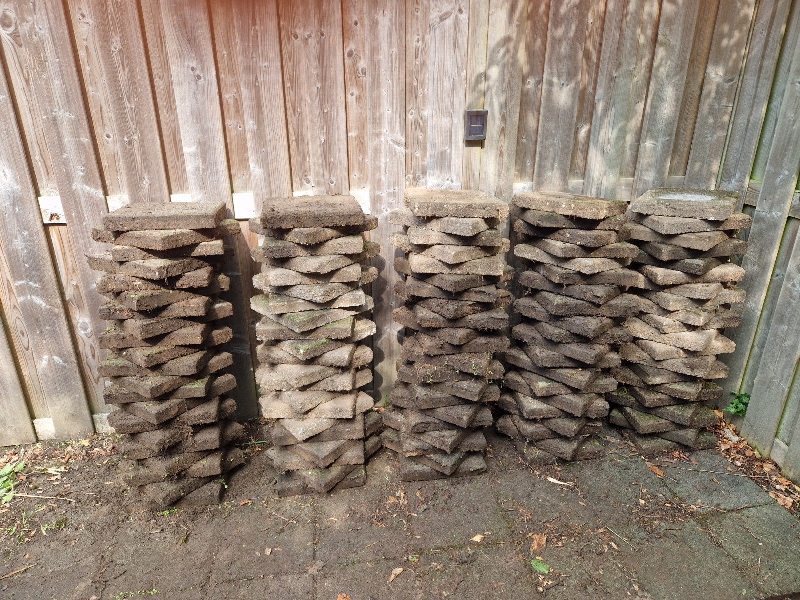 Gratis stoeptegels 30 x 30, Tuin en Terras, Ophalen, Gebruikt, Beton, Terrastegels