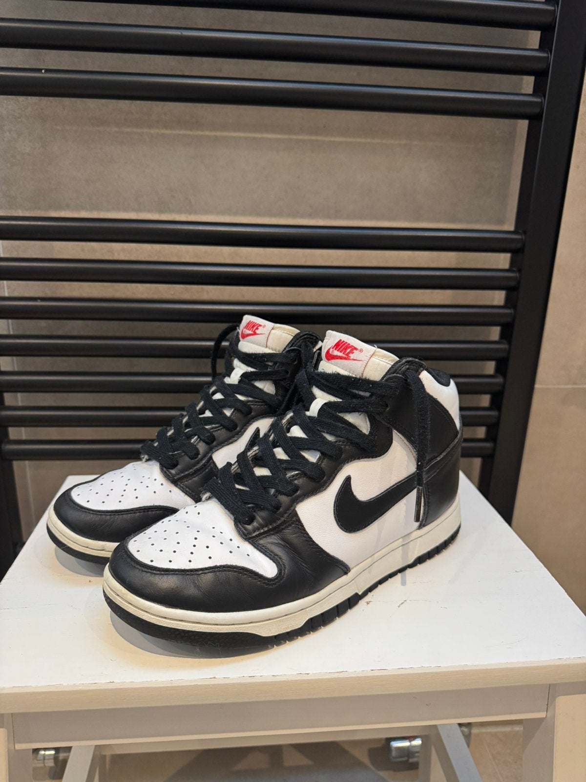 Nike Dunk High Panda Maat 38, Ophalen of Verzenden, Zo goed als nieuw, Zwart