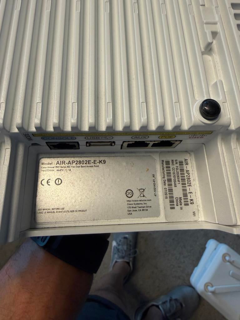 8x Cisco AIR-AP2802E-E-K9 Access Points, Computers en Software, Accesspoints, Gebruikt, Ophalen of Verzenden