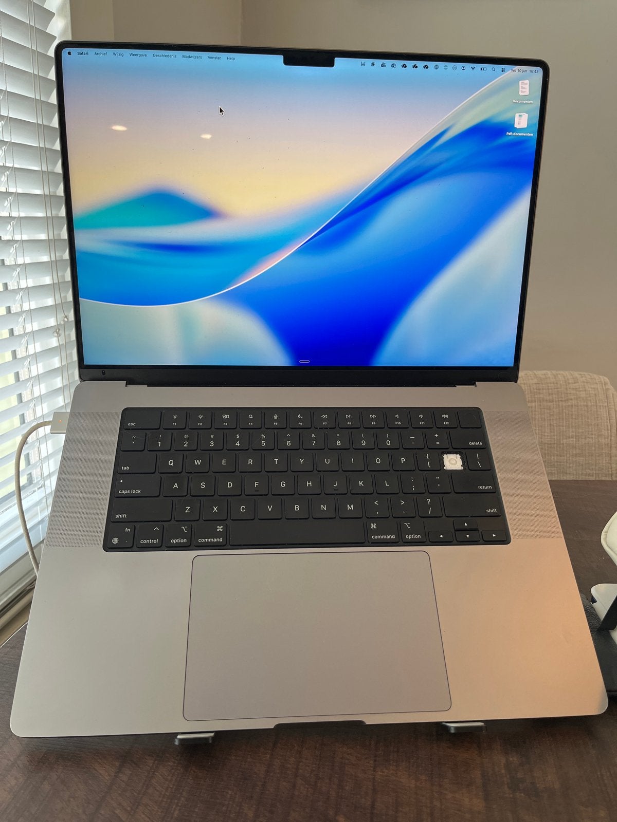 MacBook Pro 2021 - 16GB, 500GB (toets is al vervangen :-) ), MacBook Pro, Gebruikt, Qwerty, 512 GB