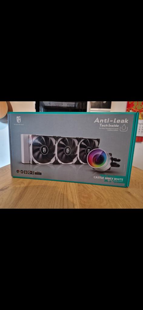 DeepCool Castle 360EX White AIO koeler, Computers en Software, Computerkoelers, Ophalen of Verzenden, Gebruikt, Waterkoeling