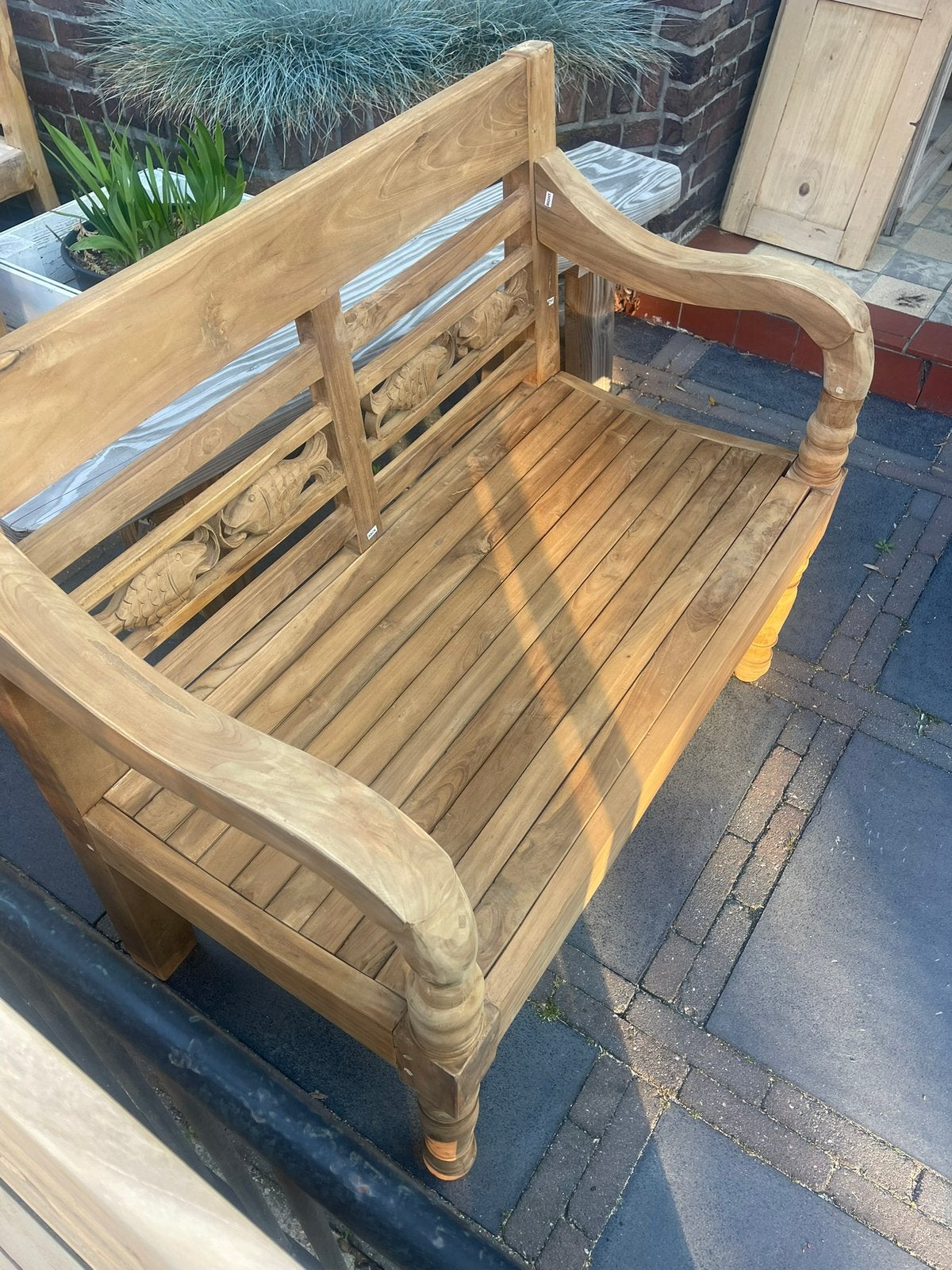 NIEUWE TEAK HOUTEN TUINBANKEN VOOR BINNEN EN BUITEN, Ophalen of Verzenden, Nieuw