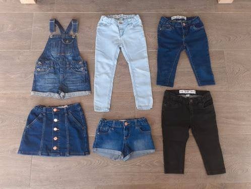 jeans rokje tuinbroek denim co 110, Broek, Gebruikt, Ophalen of Verzenden, Denim Co