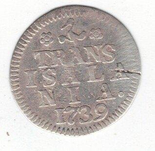26-912 Overijssel 1 stuiver 1739, Vóór koninkrijk, Zilver, Losse munt, Overige waardes