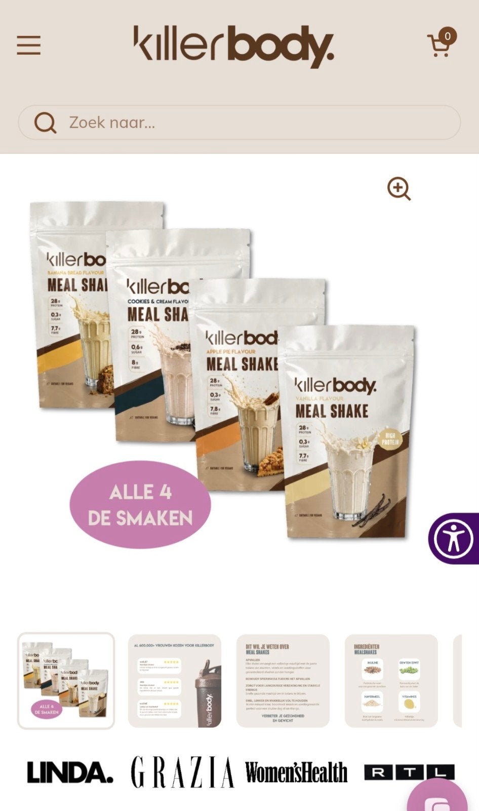 Killerbody shakes van Fajah Lourens, Ophalen of Verzenden