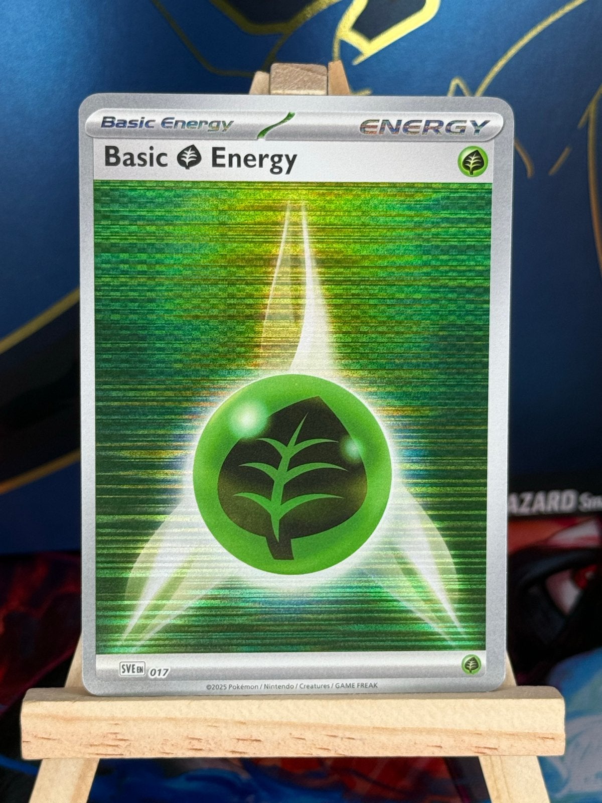 Basic Grass Energy [Holo] #17 | Scarlet & Violet Energy, Ophalen of Verzenden, Zo goed als nieuw, Losse kaart, Foil