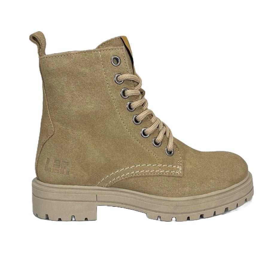 LEF maat 34 lerenveterlaars/rits beige gratis verzenden, LEF BY PIEDRO, Nieuw, Laarzen, LEF