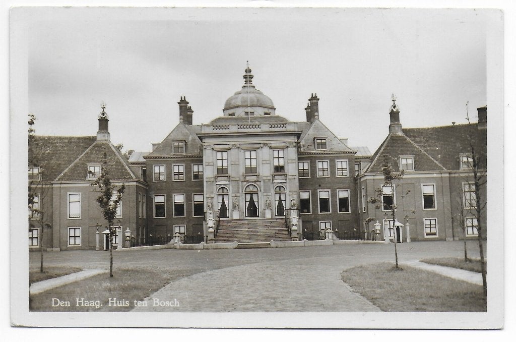 Den haag huis ten bosch oude ansichtkaart (b5529 ), Ophalen of Verzenden, 1940 tot 1960, Zuid-Holland