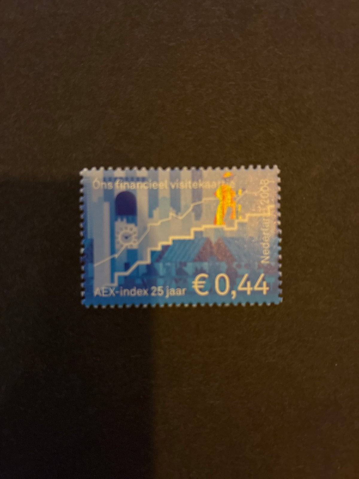 Postzegel Nederland 2008 AEX-index 25 jaar, Ophalen of Verzenden, Na 1940, Postfris