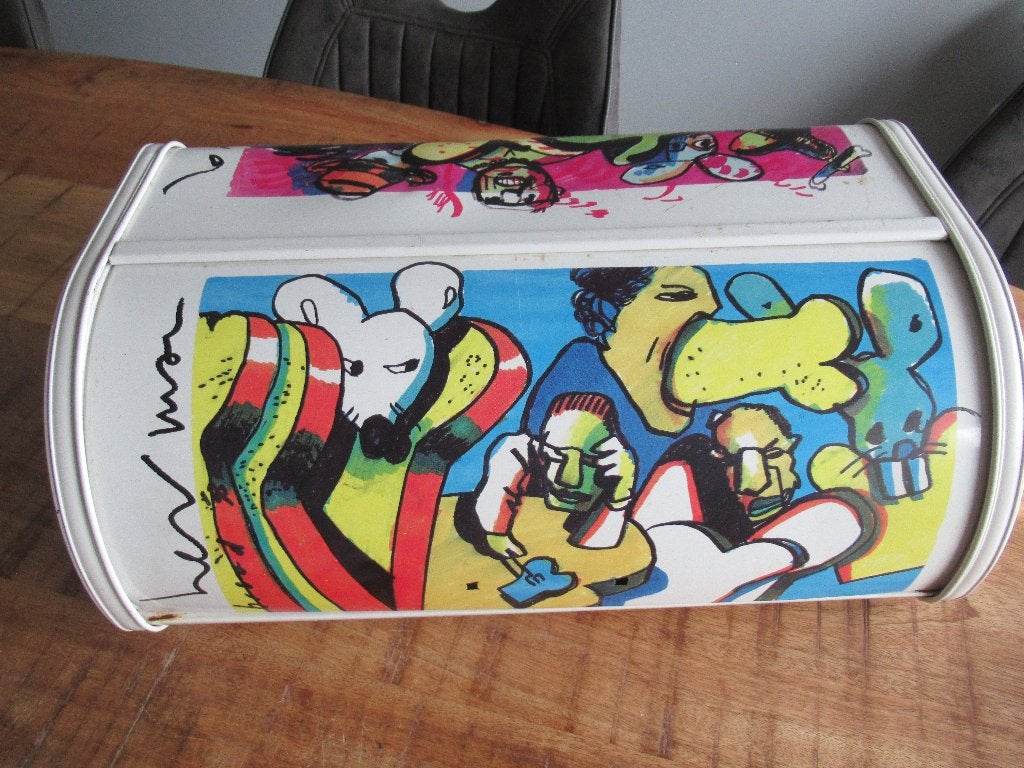 Herman Brood broodtrommel Trommel blik Brabantia, Gebruikt, Ophalen of Verzenden, Metaal, Brabantia