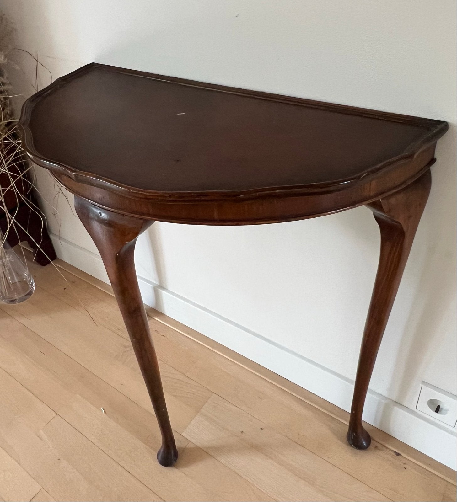 Antieke halfronde sidetable/wandtafel, Ophalen