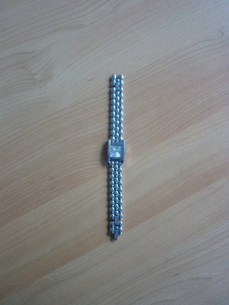 Zilverkleurig roestvrij stalen horloge van Guess, Ophalen of Verzenden, Zo goed als nieuw, Staal, Guess