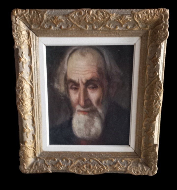 portret op metaal., Ophalen of Verzenden, Portret of Personen