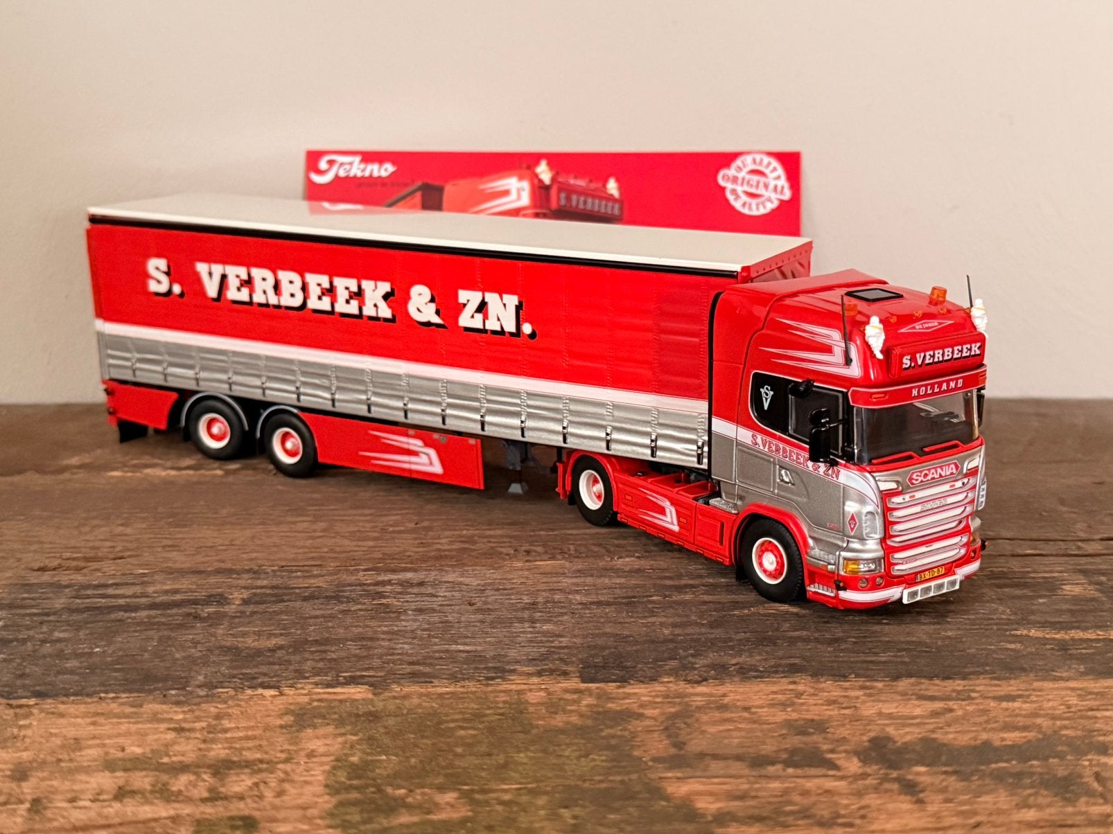 Tekno - Scania R Topline S. Verbeek, Ophalen of Verzenden, Zo goed als nieuw, Bus of Vrachtwagen, Tekno